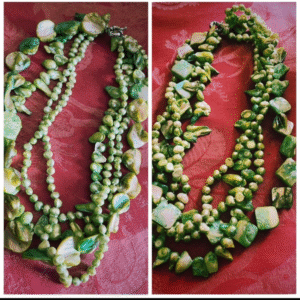 Collection “Oiseaux du Paradis” Collier “Verdure Exotique”