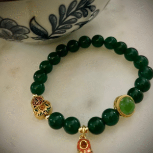 Bracelet Impérial Jade & Charms