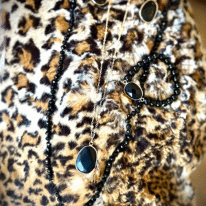 Parure Éclipse – Noir Précieux